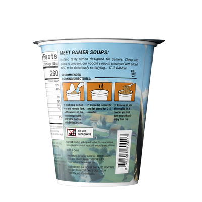 Gamer Soups Instant Noodles - Chicken (Single Cup)