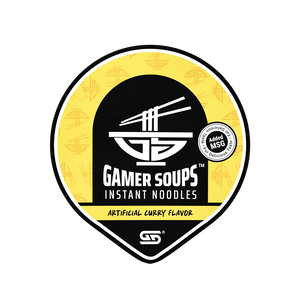 Gamer Soups Instant Noodles - Curry (24 Cup Box)