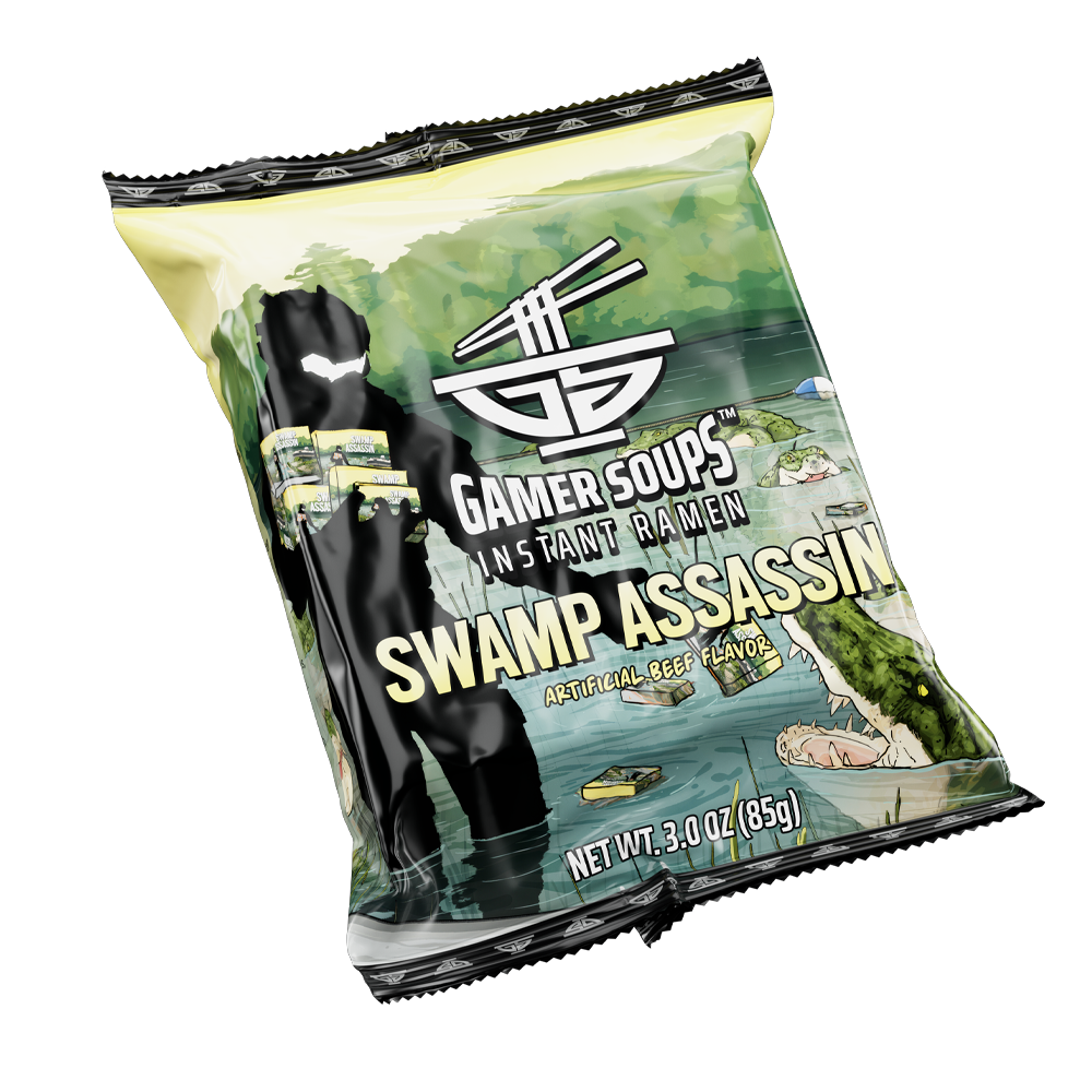 Gamer Soups Instant Noodles- Swamp Assassin Bricks (5 Pack)