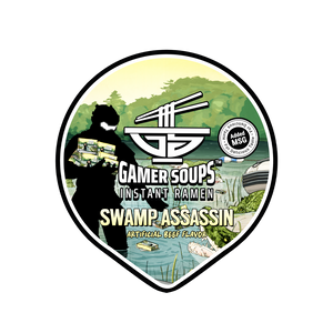 Gamer Soups Instant Noodles - Swamp Assassin (24 Cup Box)