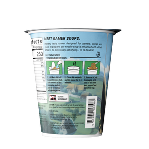 Gamer Soups Instant Noodles - Vegetable (24 Cup Box)