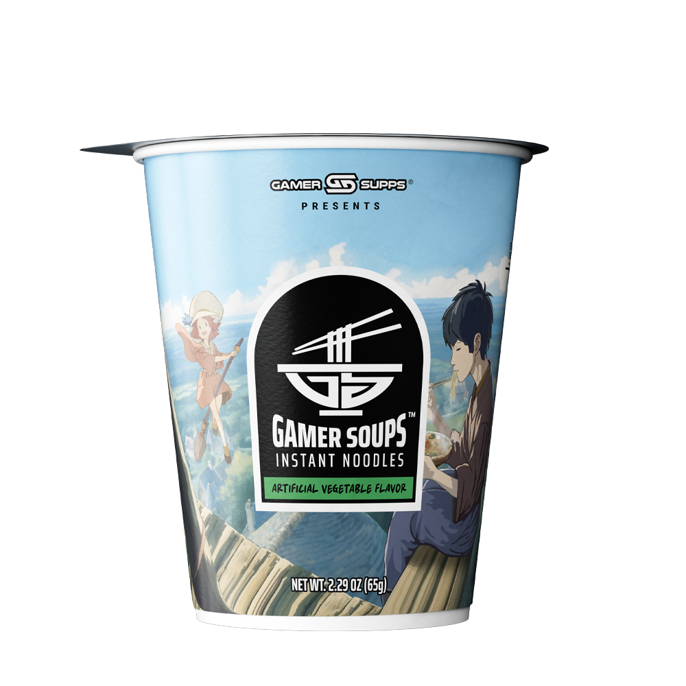 Gamer Soups Instant Noodles - Vegetable (24 Cup Box)