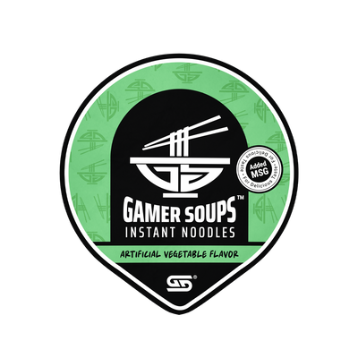 Gamer Soups Instant Noodles - Vegetable (24 Cup Box)
