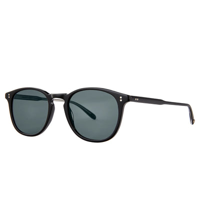 Garrett Leight Kinney Forever Classic Black Pure Smoke Sunglasses