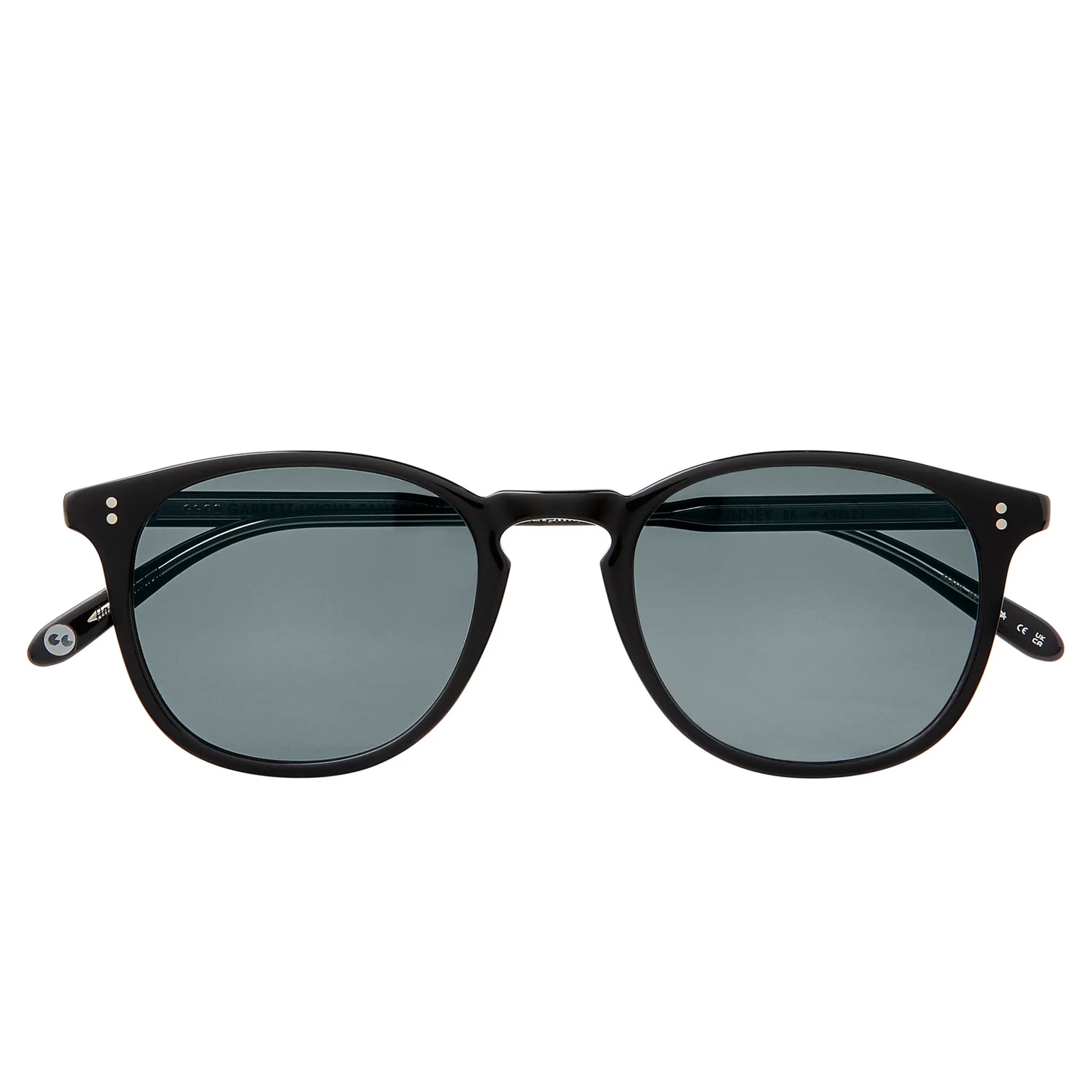 Garrett Leight Kinney Forever Classic Black Pure Smoke Sunglasses