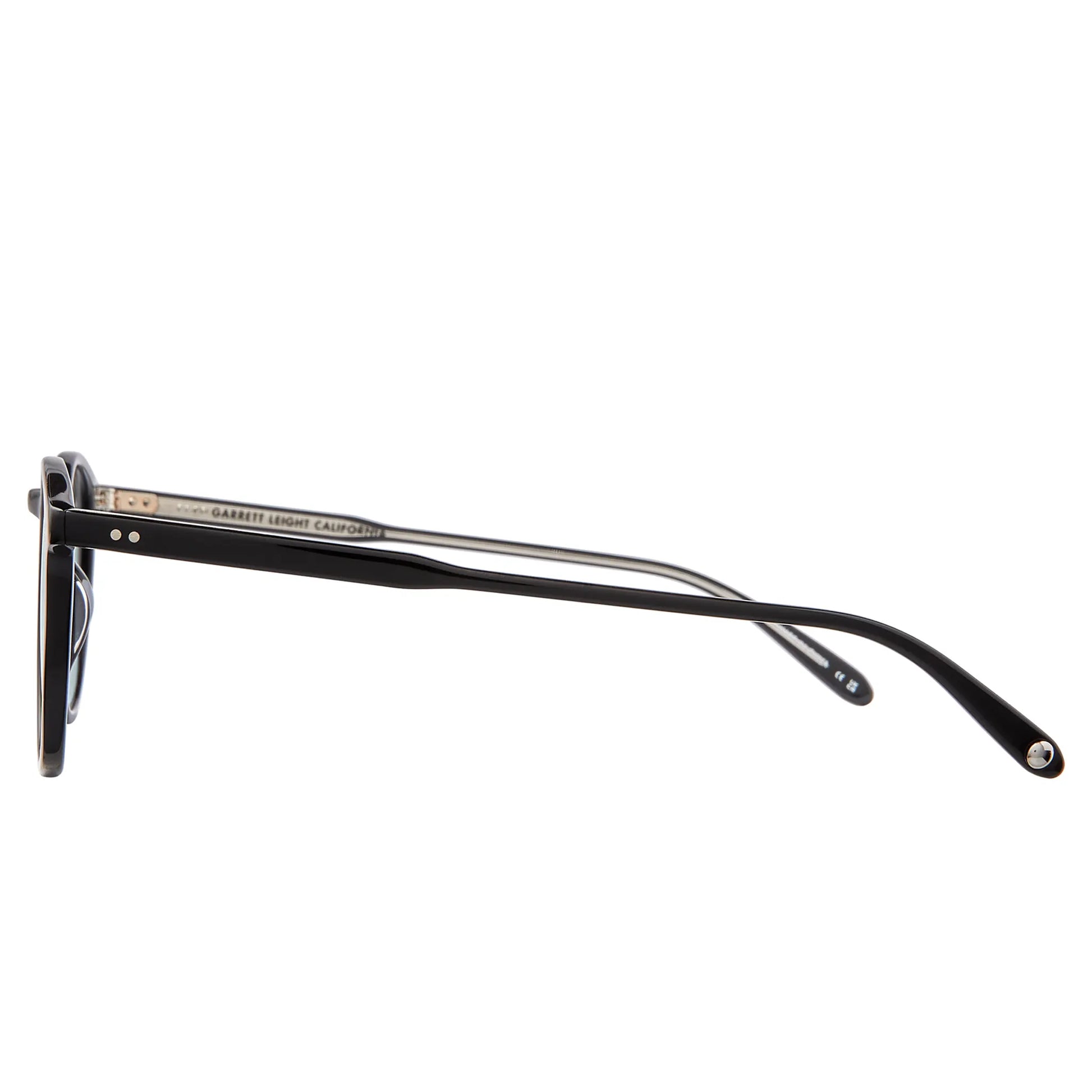 Garrett Leight Kinney Forever Classic Black Pure Smoke Sunglasses
