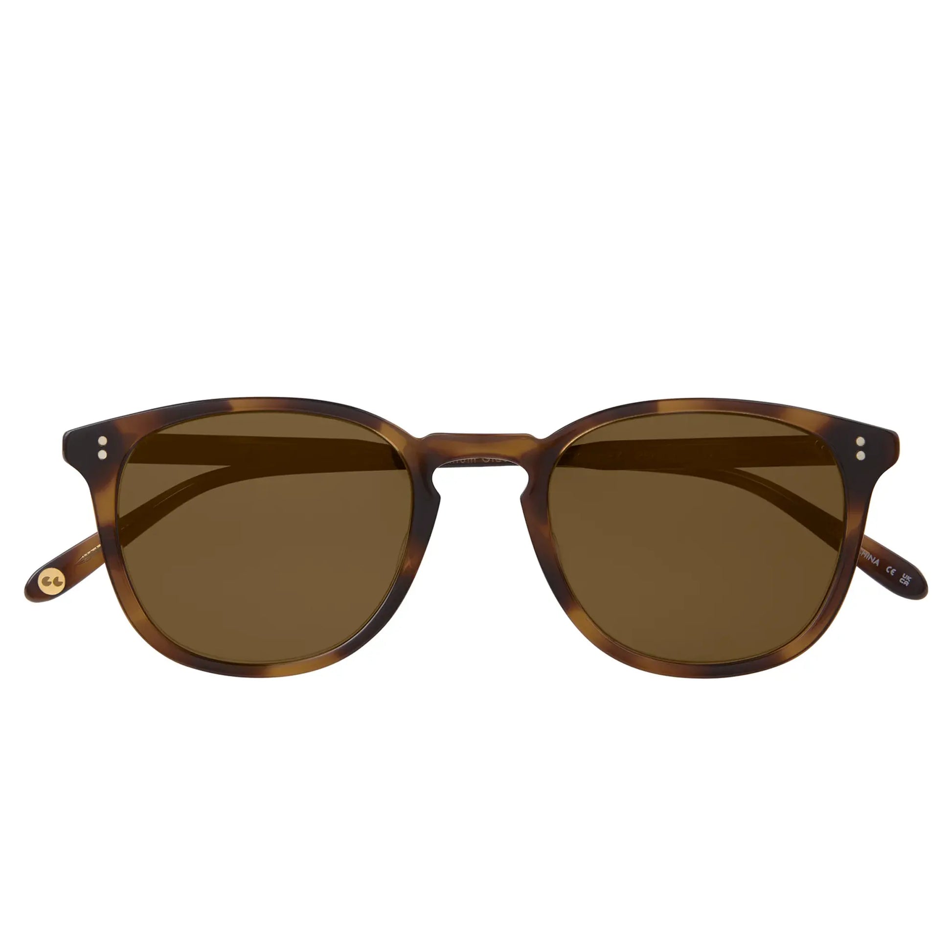Garrett Leight Kinney Forever Classic Spotted Brown Shell Sunglasses
