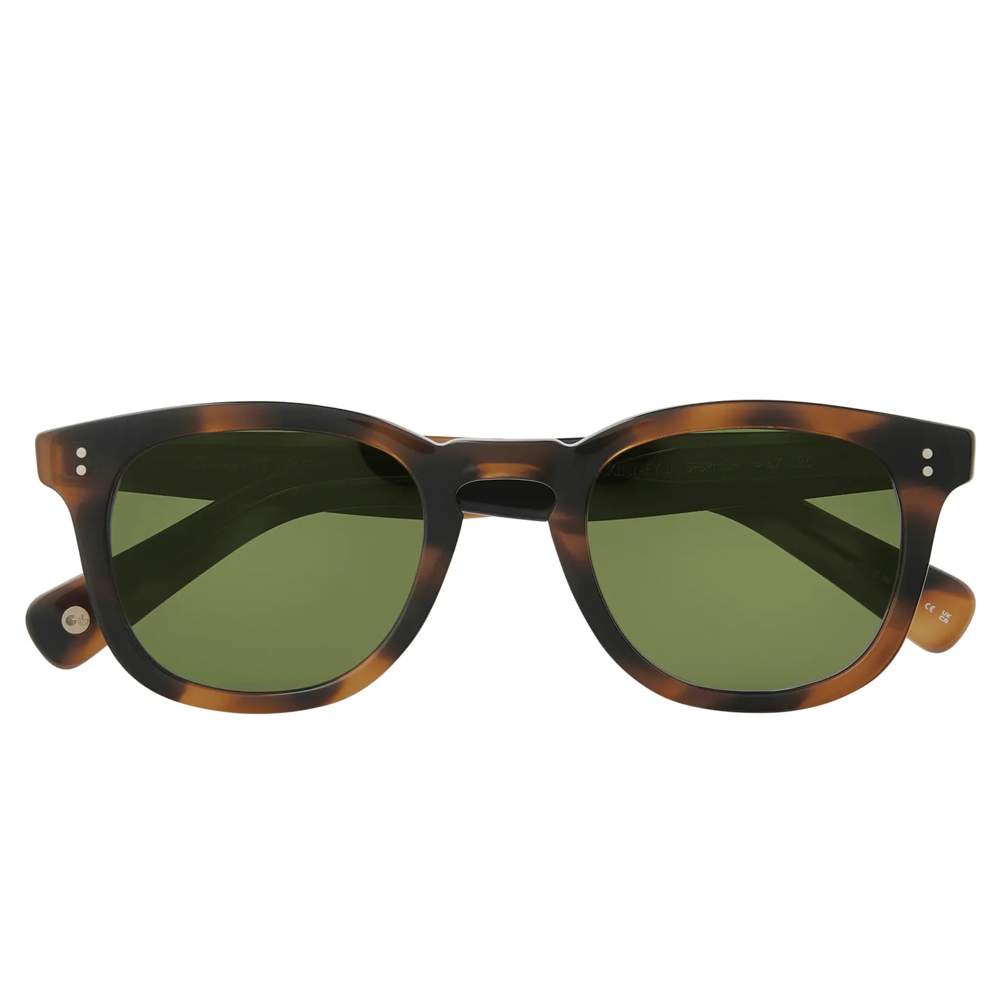Garrett Leight Kinney II Forever Classic Spotted Brown Shell Sunglasses