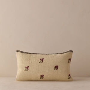 Vintage Lumbar Pillow No. 332, 12" x 20"