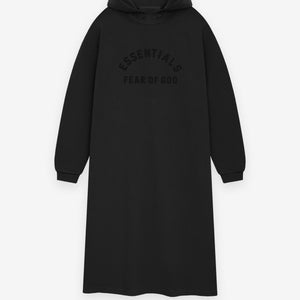 Womens Nylon Fleece Hooded Dress