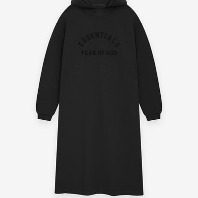 Womens Nylon Fleece Hooded Dress