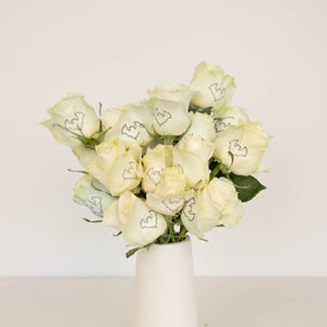 Glow in The Dark Black Bat Rose