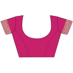 Glowing Green Colored Festive Wear Embroidered Sana Silk Saree