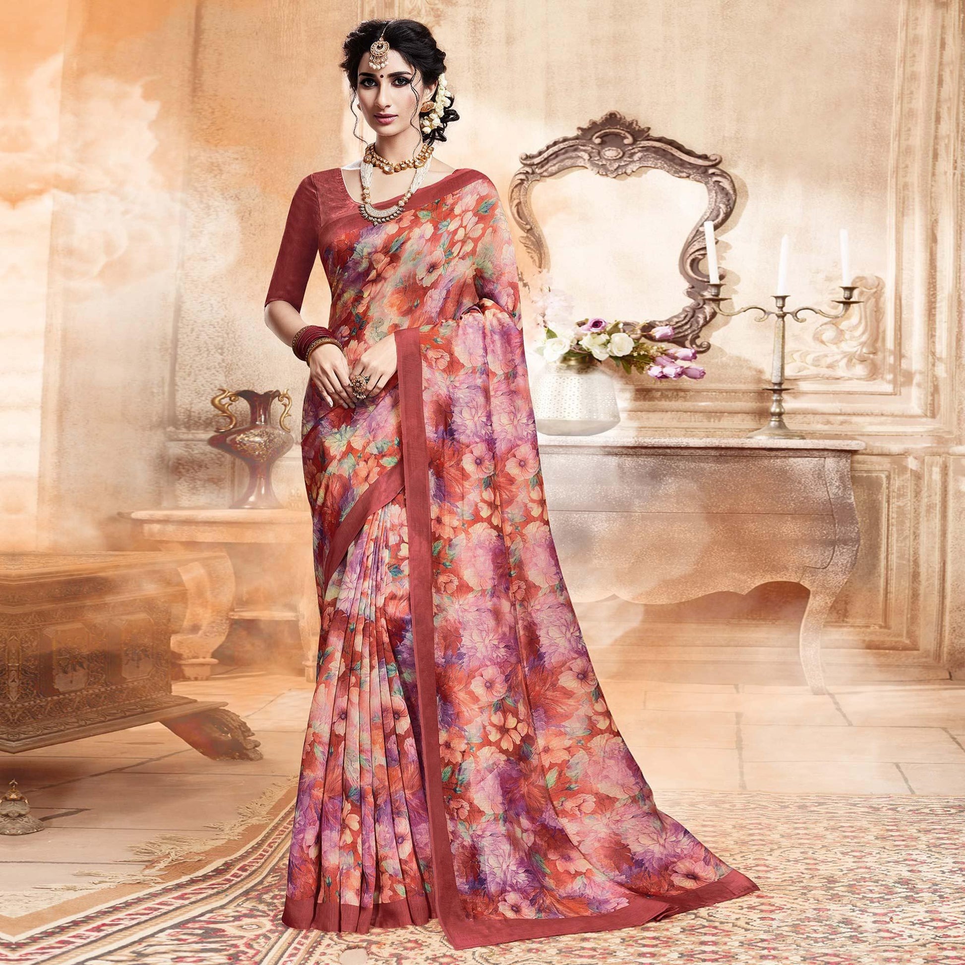 glowing-multi-colored-casual-digital-printed-art-silk-saree