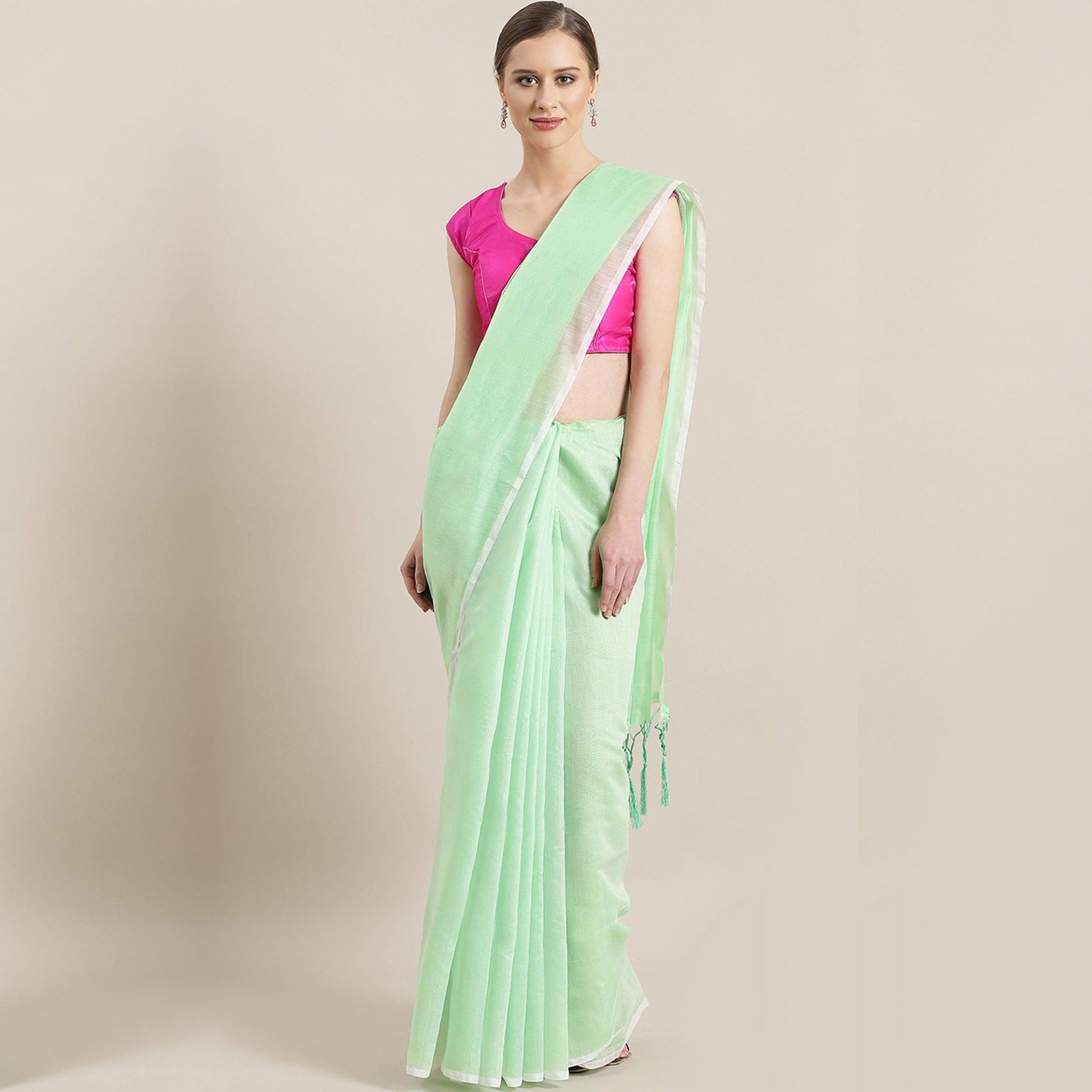 glowing-pastel-green-colored-festive-wear-woven-chanderi-silk-saree-81381