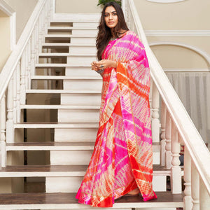 glowing-pink-orange-casual-wear-printed-art-silk-saree-97692
