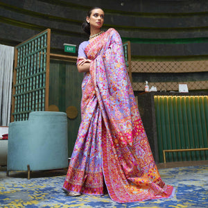 glowing-purple-coloured-festive-wear-handloom-woven-silk-saree-103405