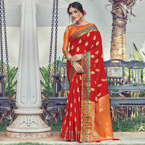 glowing-red-coloured-festive-wear-woven-silk-saree-98276