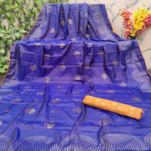 glowing-royal-blue-colored-festive-wear-embellished-paper-silk-saree-77227