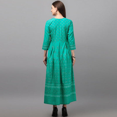 glowing-turquoise-coloured-casual-wear-printed-rayon-malai-kurti-89561