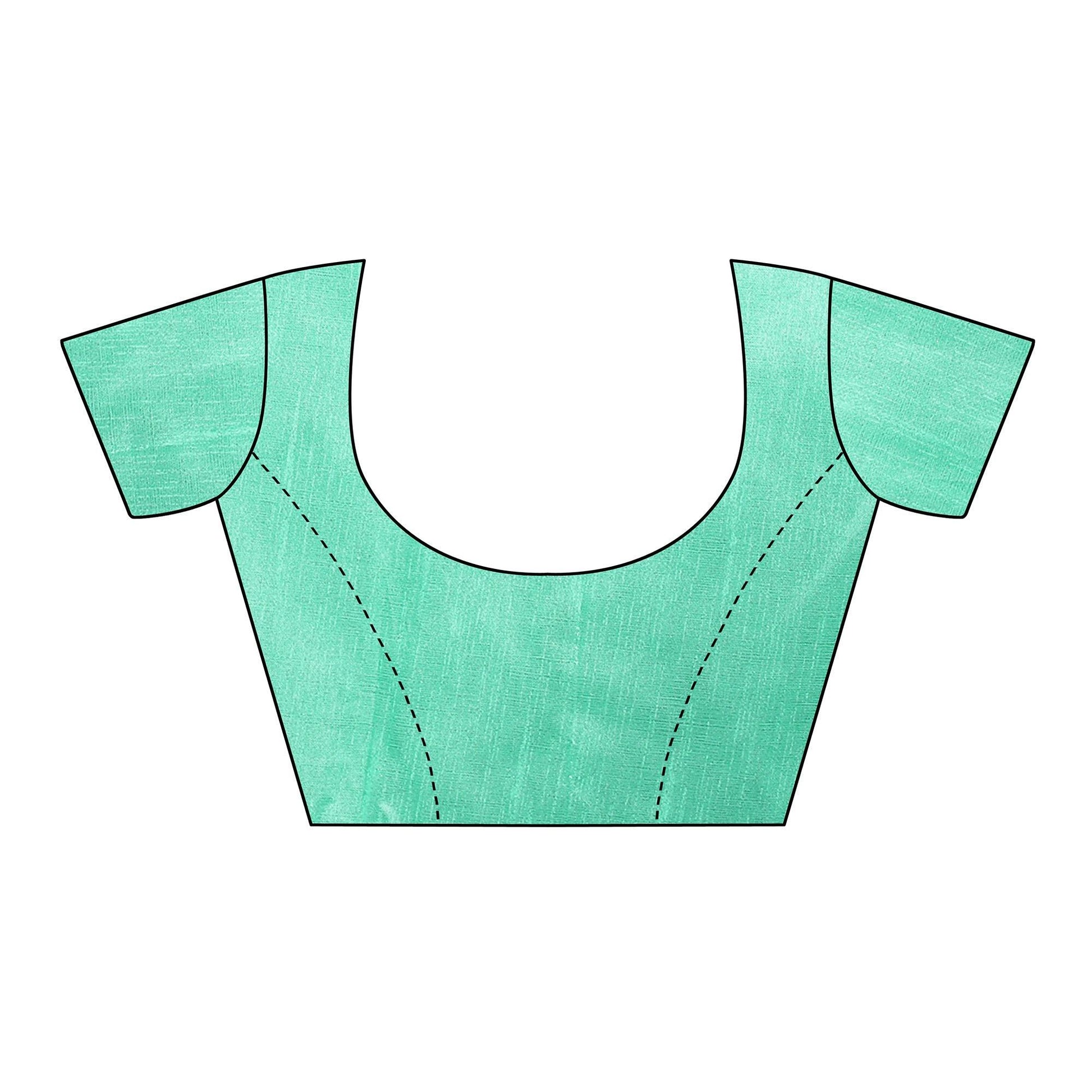 glowing-turquoise-green-colored-party-wear-embroidered-net-saree-46432