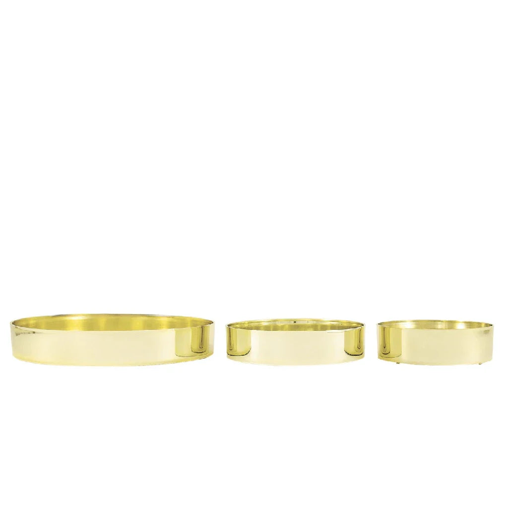 Gold Flower Design Tray