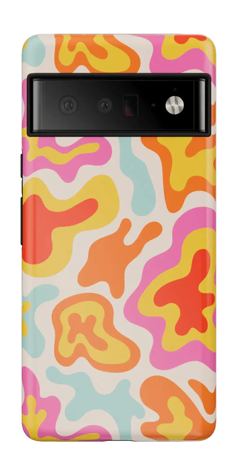 Tropical Color Splash | Abstract Retro Google Pixel Case