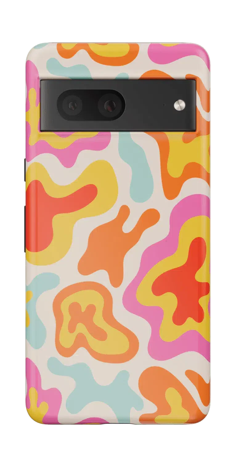 Tropical Color Splash | Abstract Retro Google Pixel Case