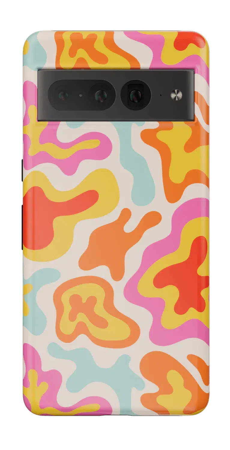 Tropical Color Splash | Abstract Retro Google Pixel Case