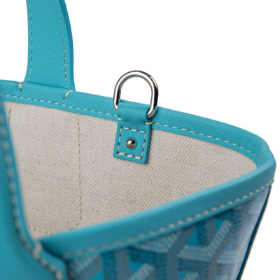Goyard Belharra Turquoise PM Tote Bag