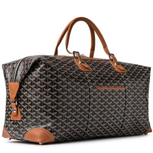 Goyard Bowling 55 Black Tan Bag