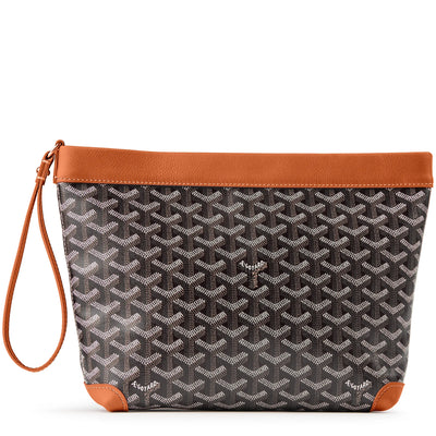 Goyard Conti Black Tan Pouch