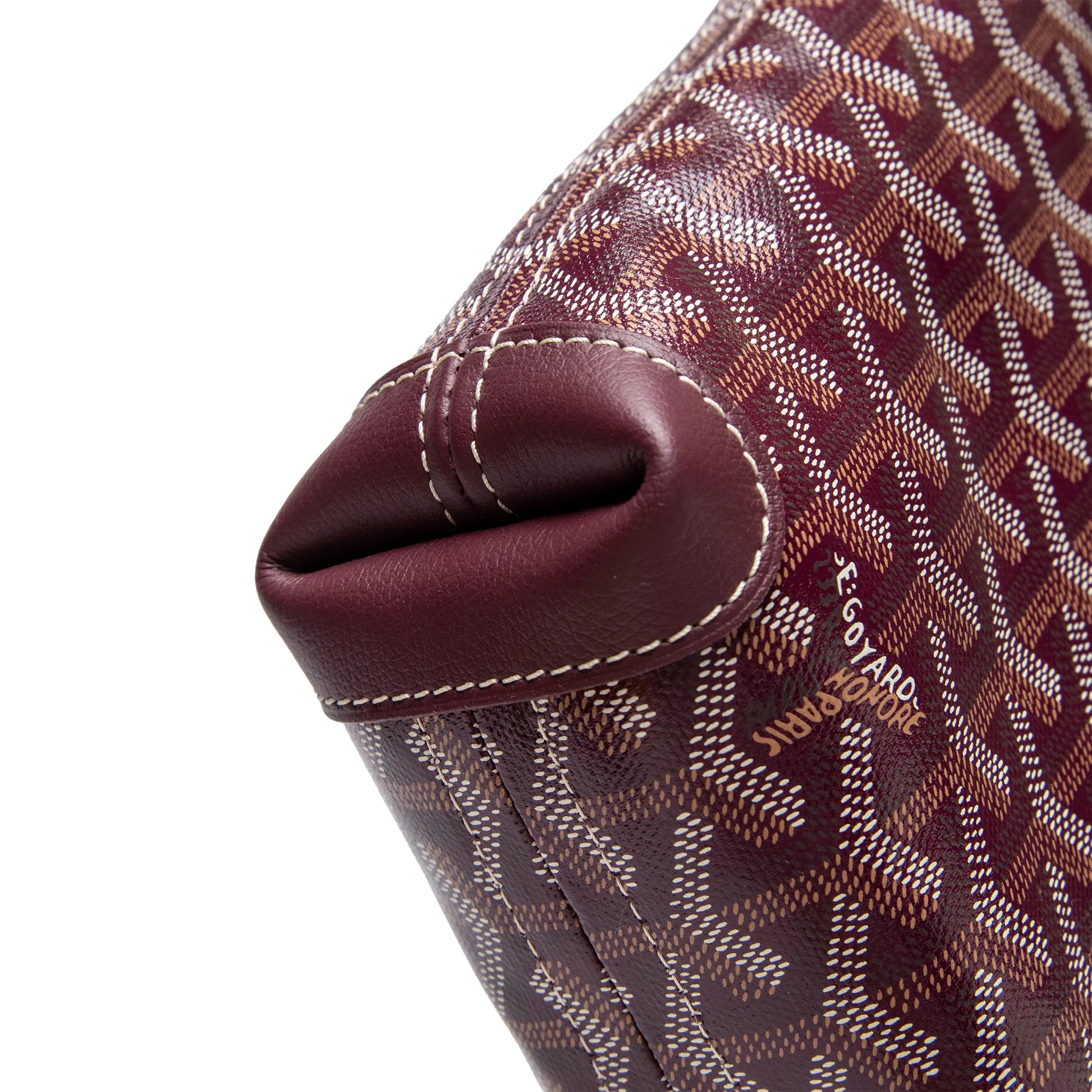Goyard Conti Burgundy Pouch