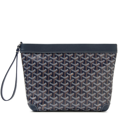 Goyard Conti Navy Blue Pouch