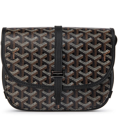 Goyard Goyardine Belvedere II Black PM Messenger Bag