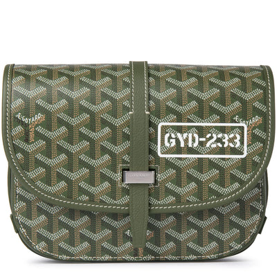 Goyard Goyardine Belvedere II Khaki PM Messenger Bag