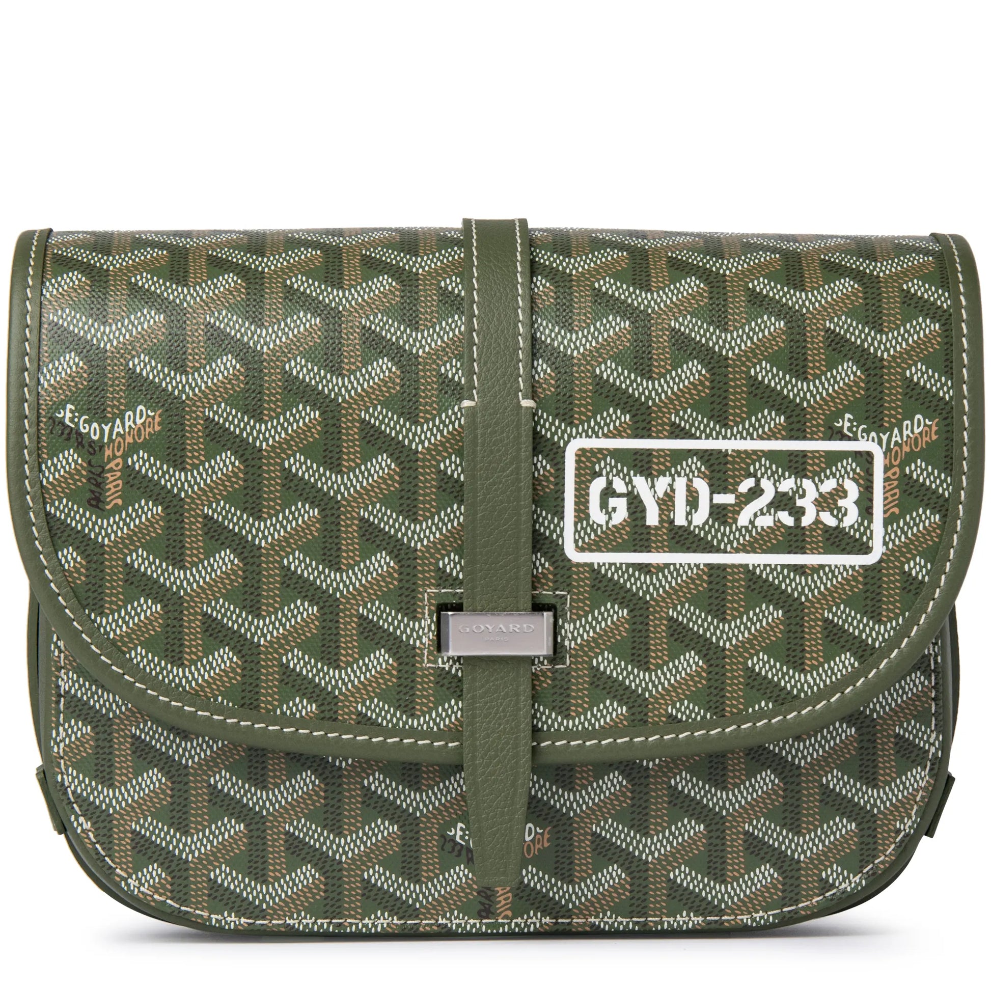 Goyard Goyardine Belvedere II Khaki PM Messenger Bag