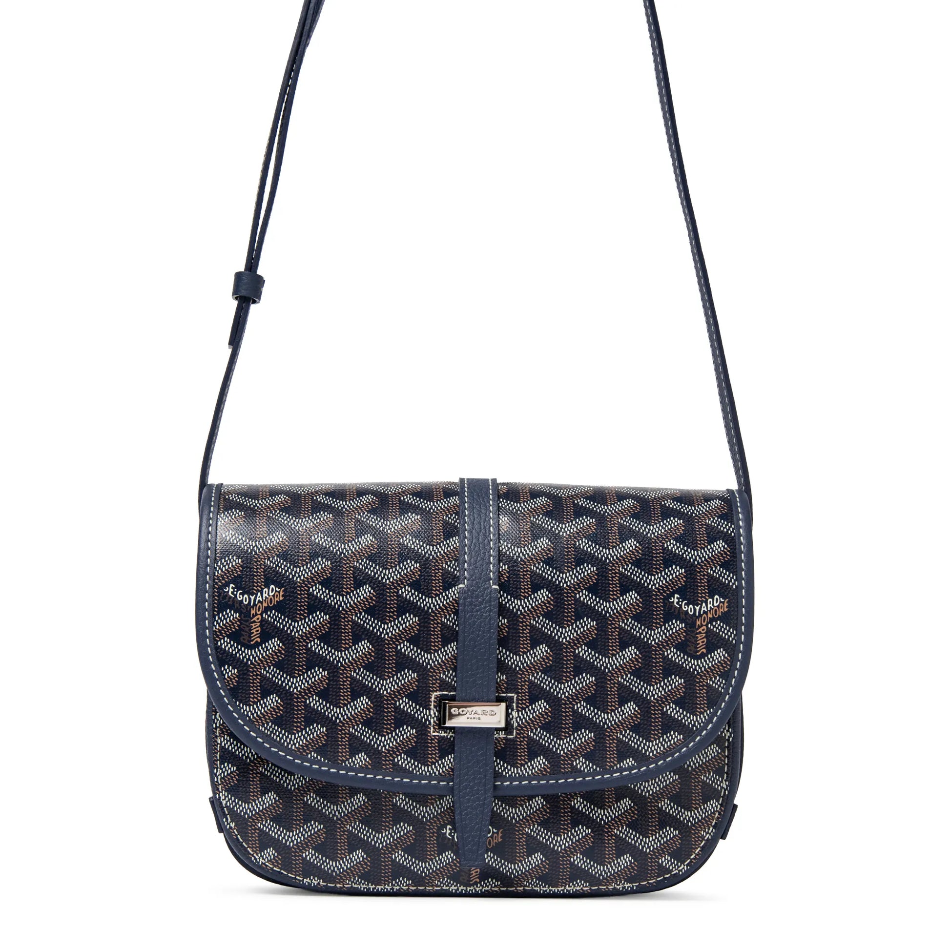 Goyard Goyardine Belvedere II Navy PM Messenger Bag