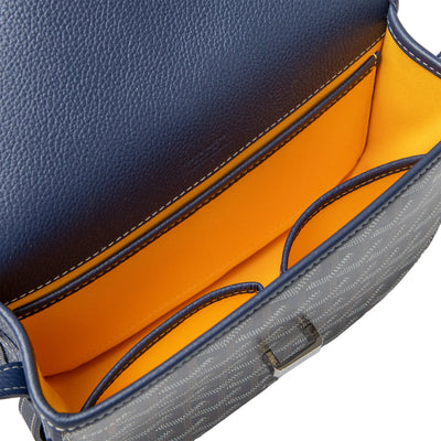 Goyard Goyardine Belvedere II Navy PM Messenger Bag