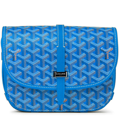 Goyard Goyardine Belvedere II Sky Blue PM Messenger Bag