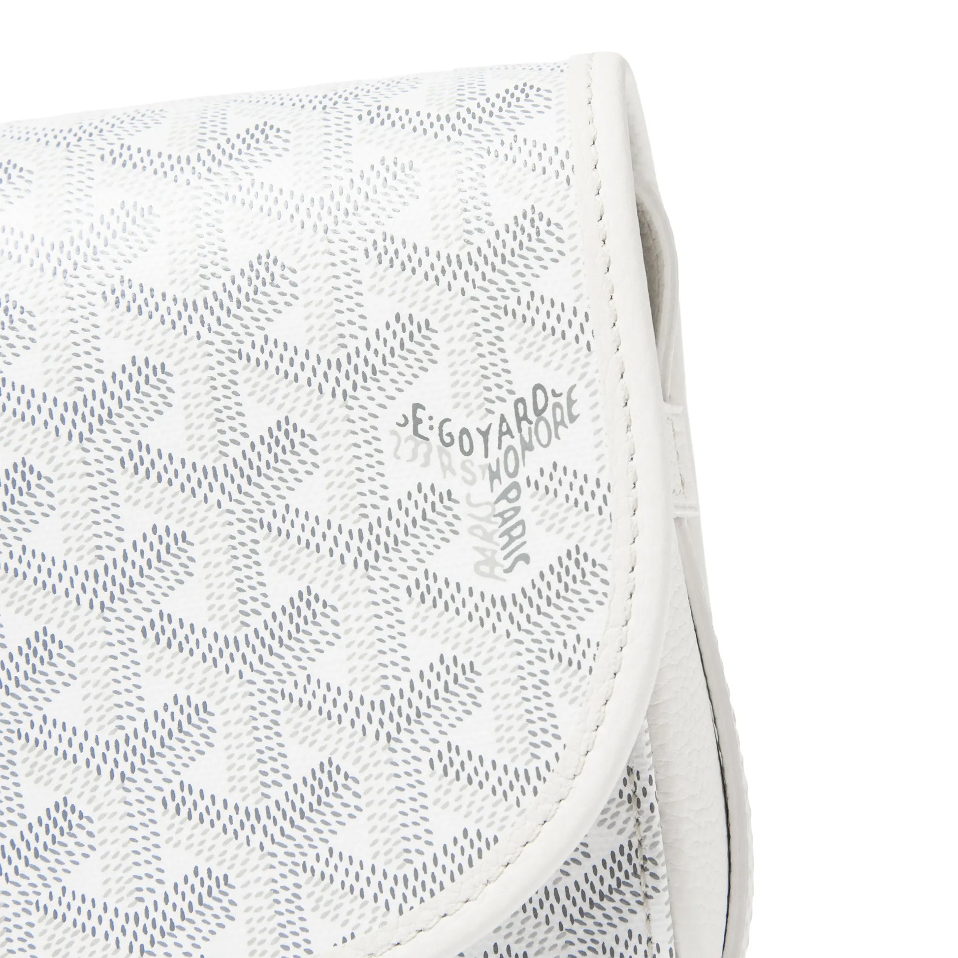 Goyard Goyardine Belvedere II White PM Messenger Bag