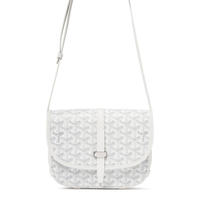Goyard Goyardine Belvedere II White PM Messenger Bag
