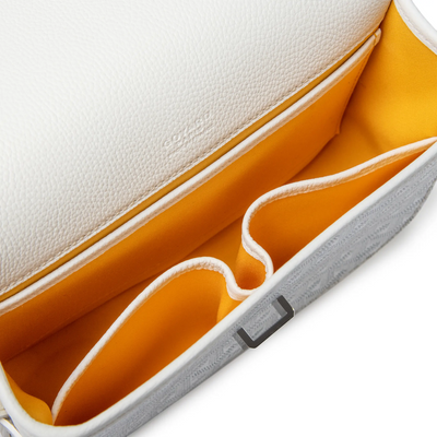 Goyard Goyardine Belvedere II White PM Messenger Bag