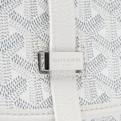 Goyard Goyardine Belvedere II White PM Messenger Bag
