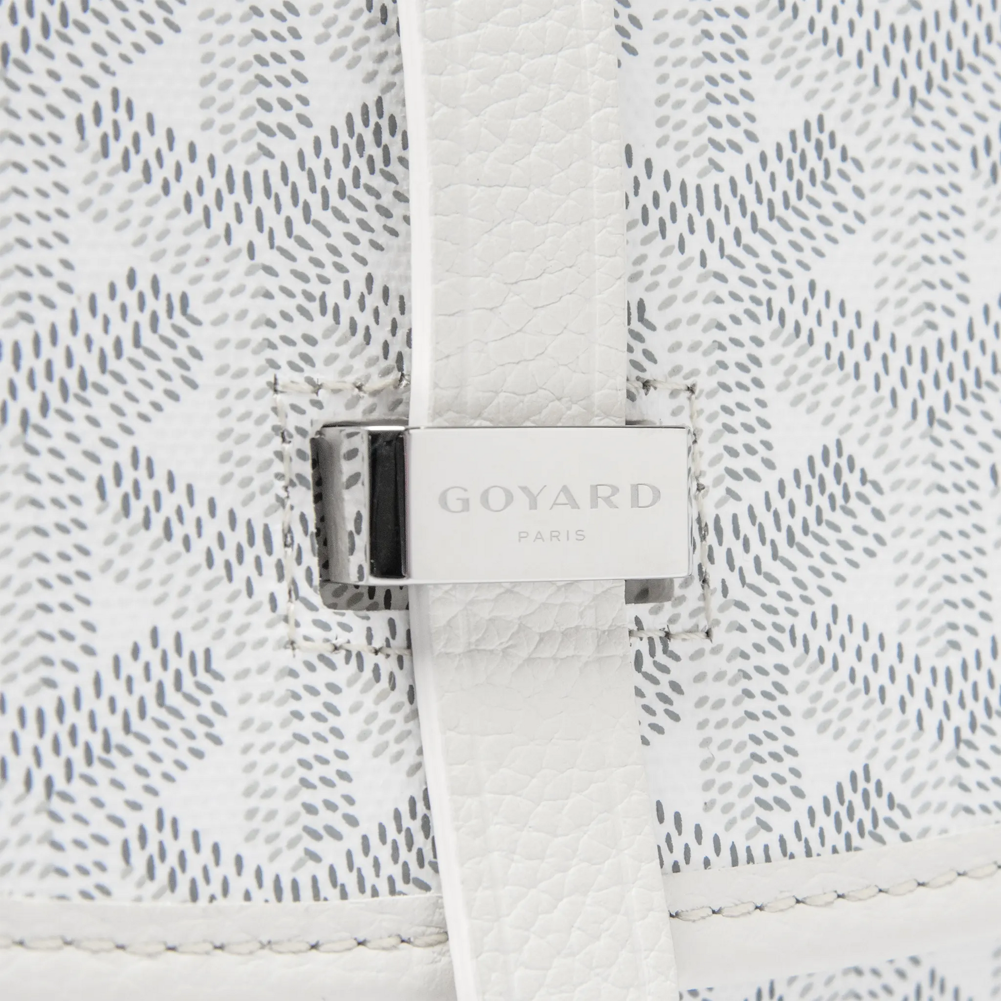 Goyard Goyardine Belvedere II White PM Messenger Bag
