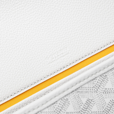 Goyard Goyardine Belvedere II White PM Messenger Bag