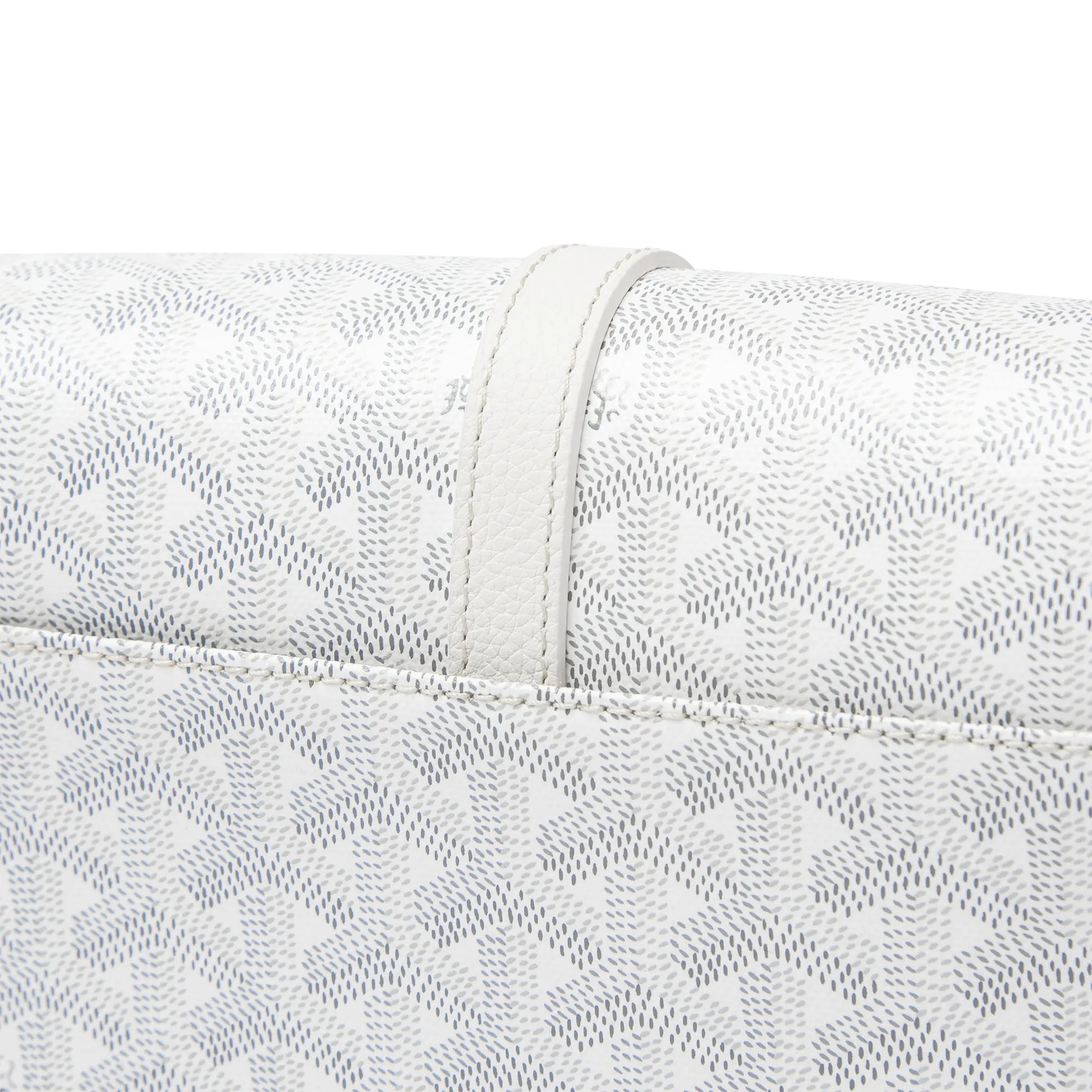 Goyard Goyardine Belvedere II White PM Messenger Bag