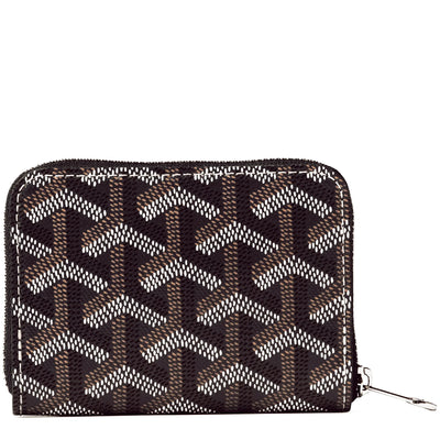Goyard Matignon Black Tan Mini Wallet