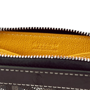 Goyard Matignon Black Tan Mini Wallet