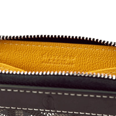 Goyard Matignon Black Tan Mini Wallet